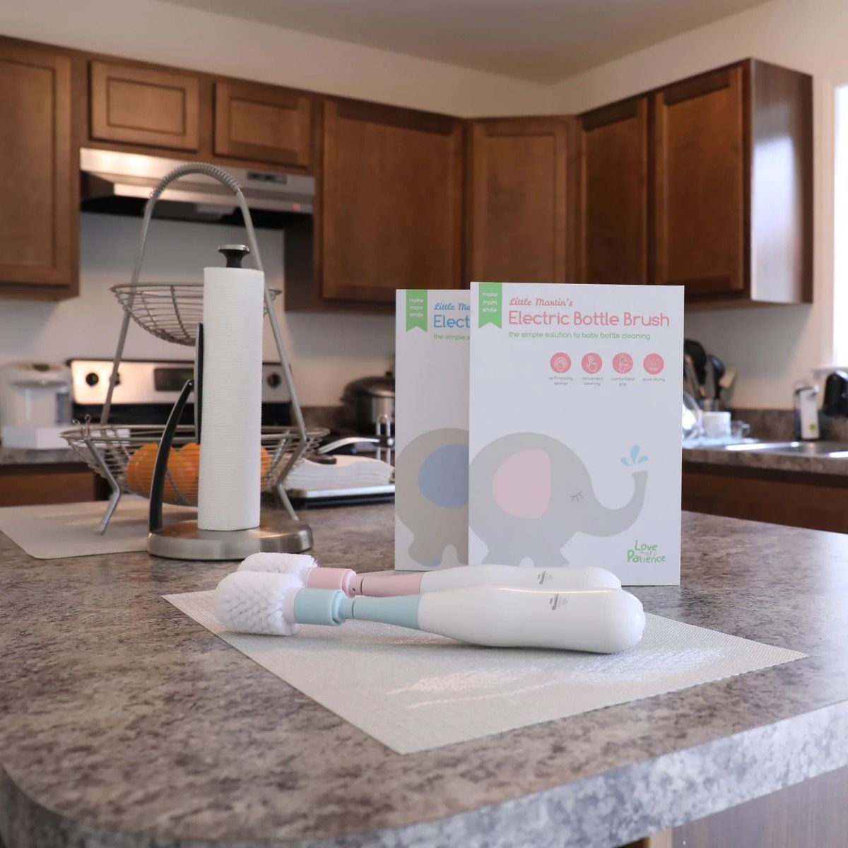 Electric Bottle Brush by Little Martin - Blue/Pink