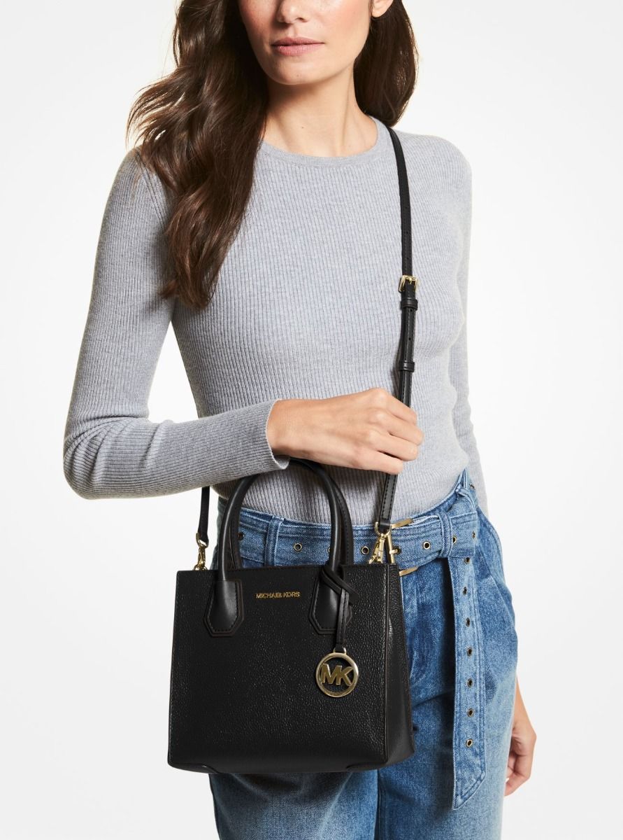 Mercer Medium Pebbled Leather Crossbody Bag
