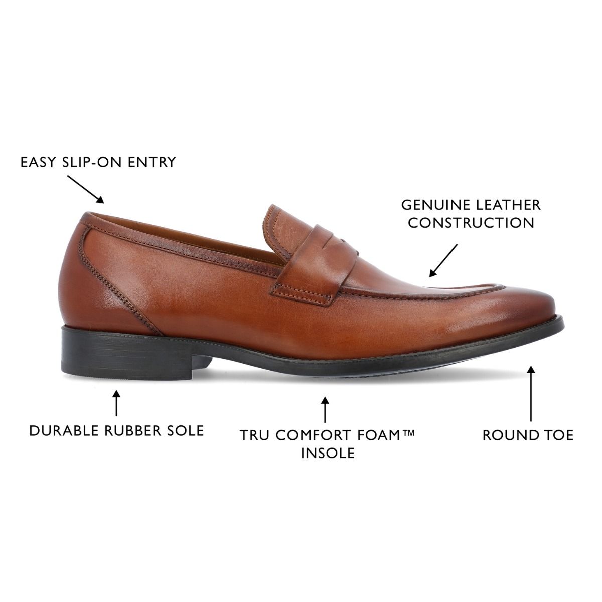 Bishop Apron Toe Penny Loafer