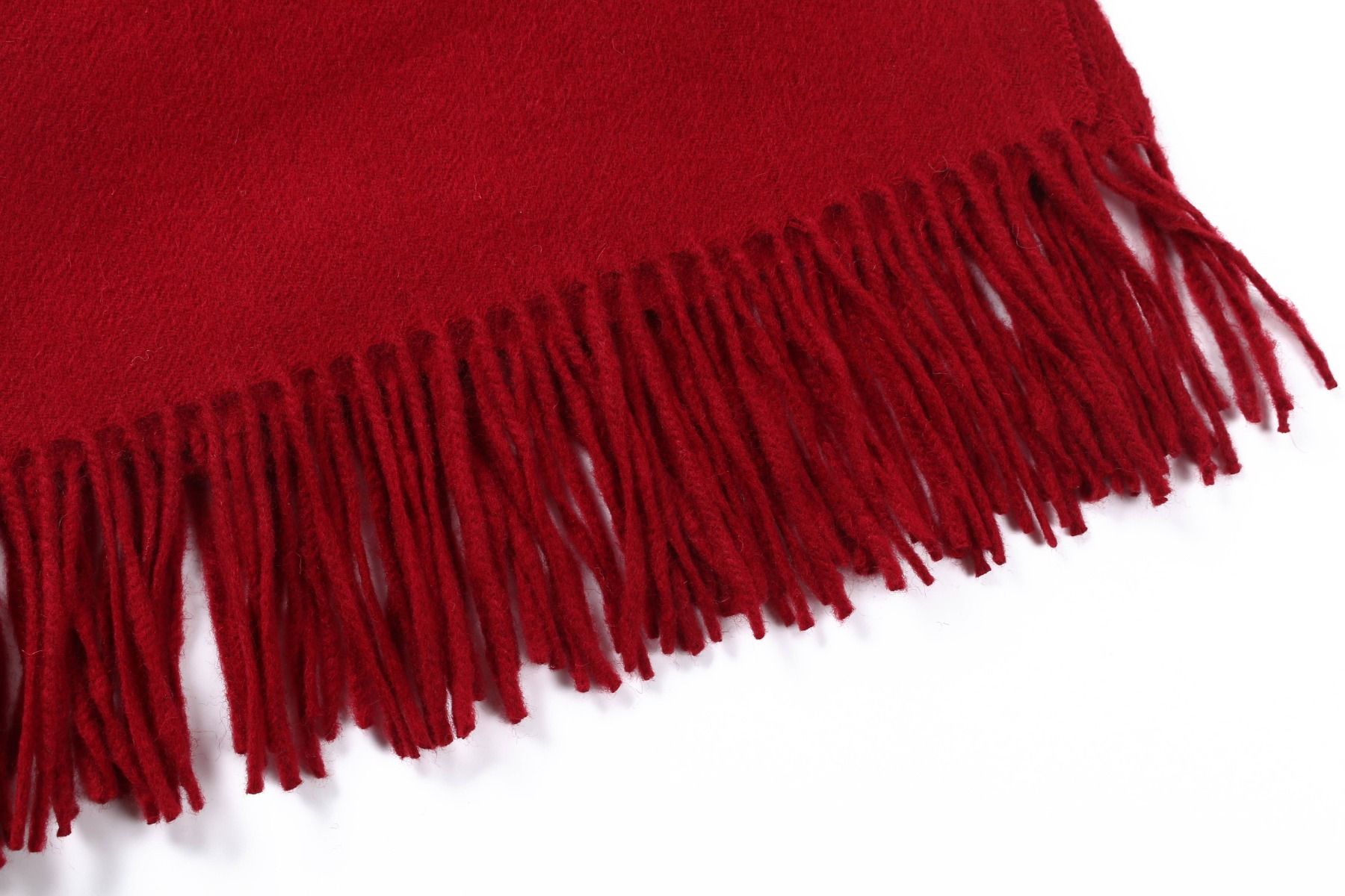 Oversized Cashmere Scarf - Burgundy