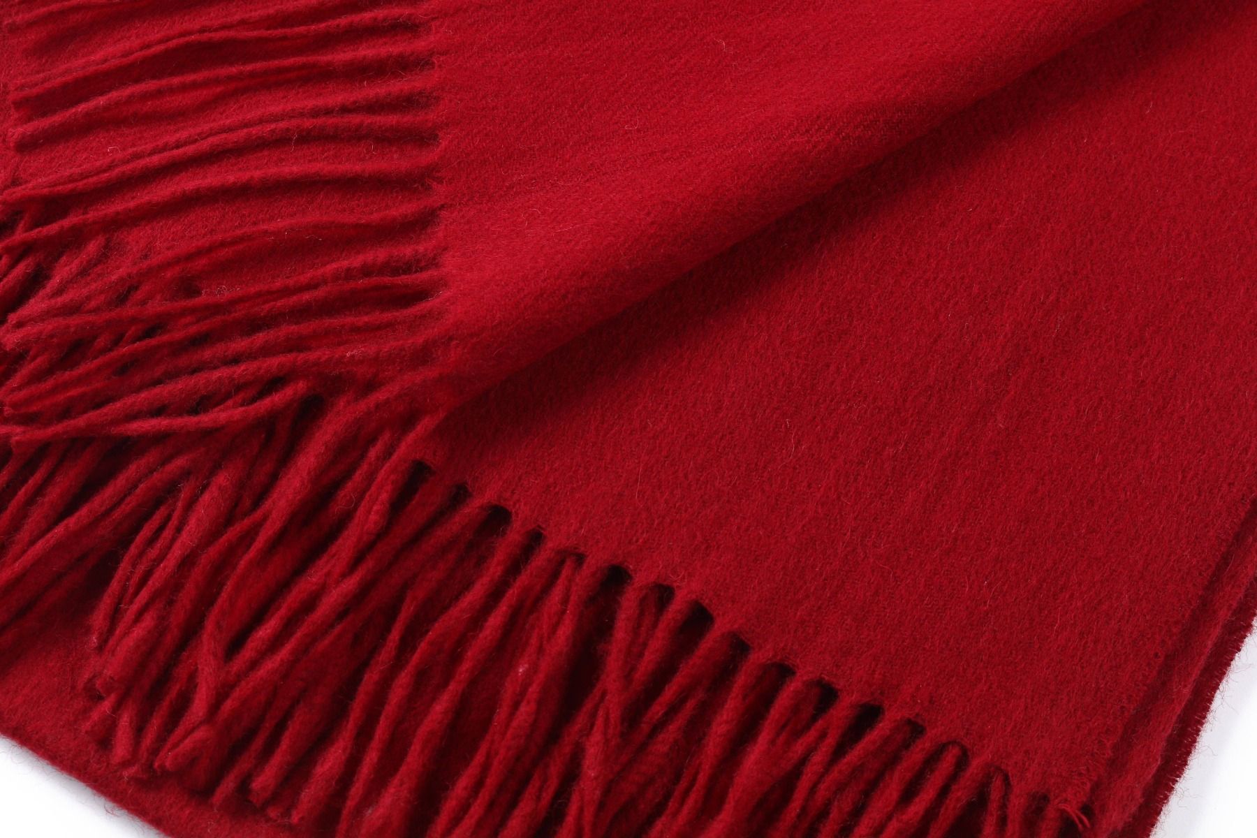 Oversized Cashmere Scarf - Burgundy