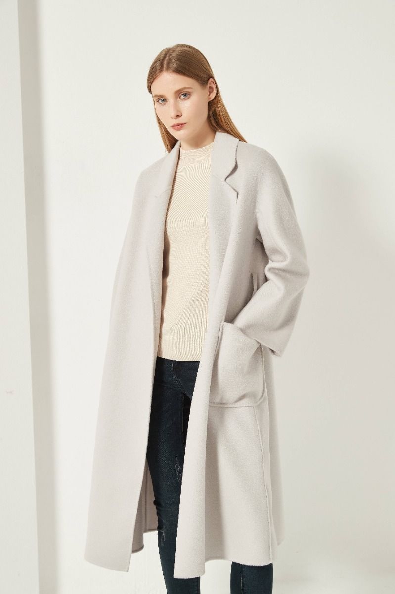 The Classic Wrap Coat - Gray