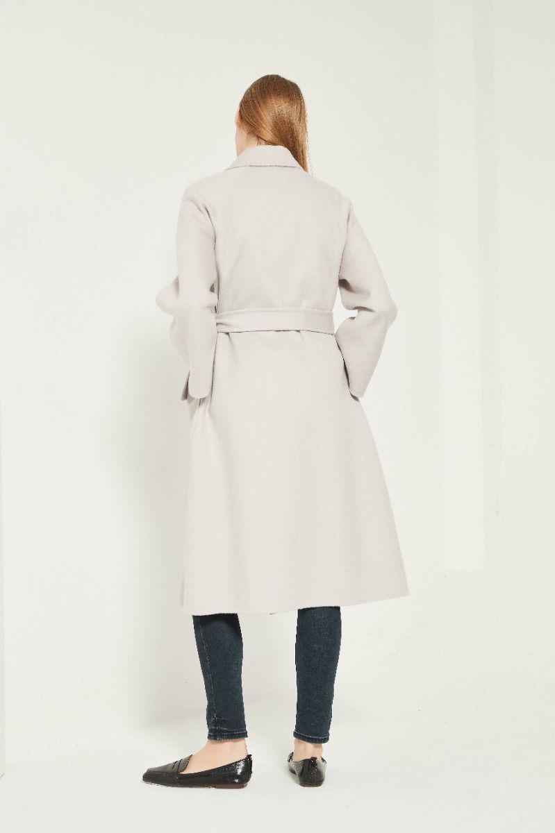 The Classic Wrap Coat - Gray