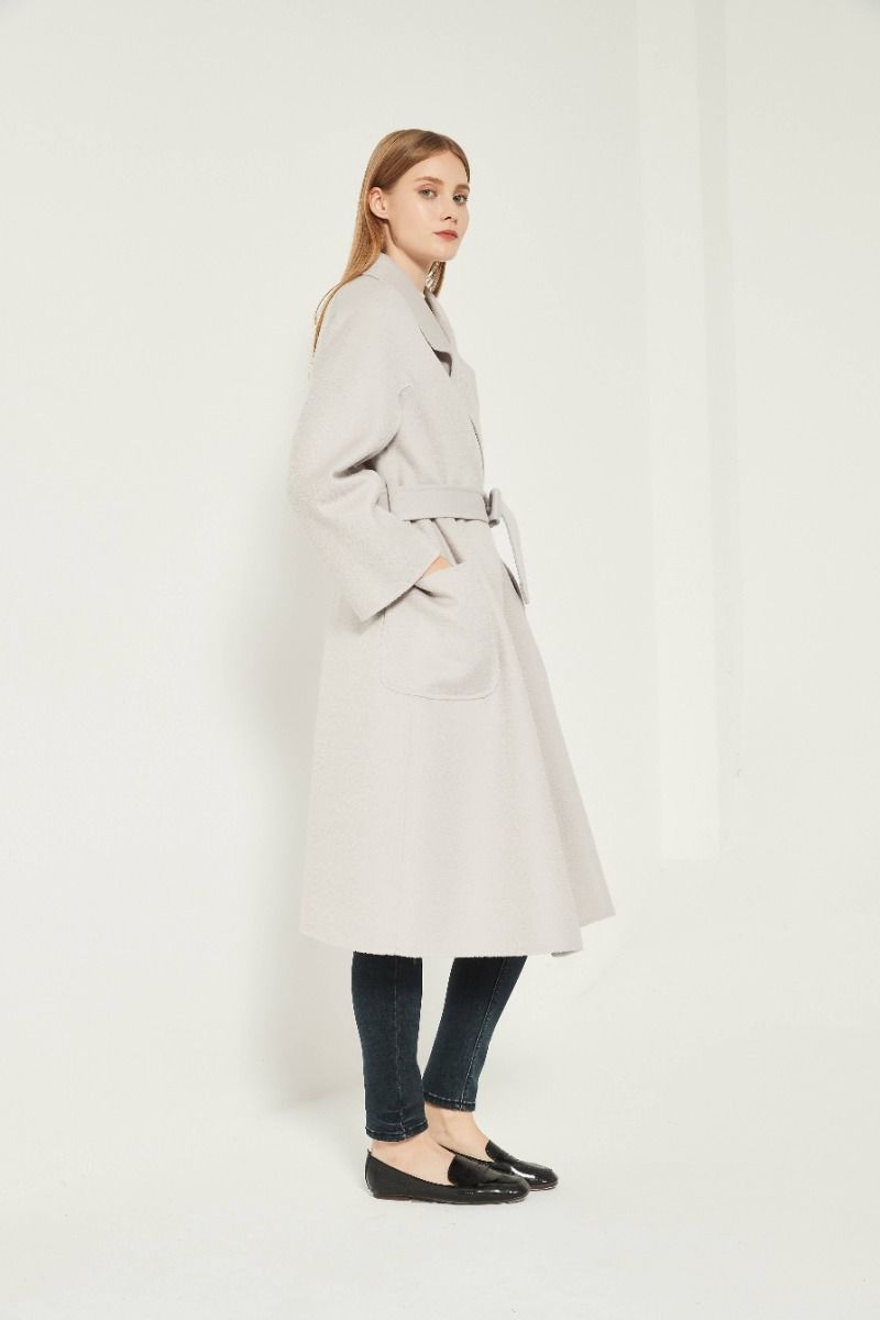 The Classic Wrap Coat - Gray