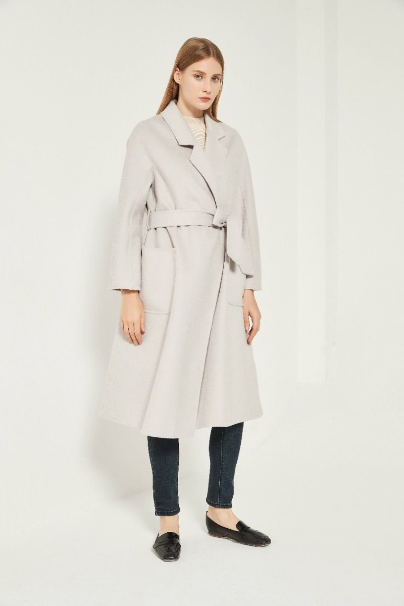 The Classic Wrap Coat - Gray