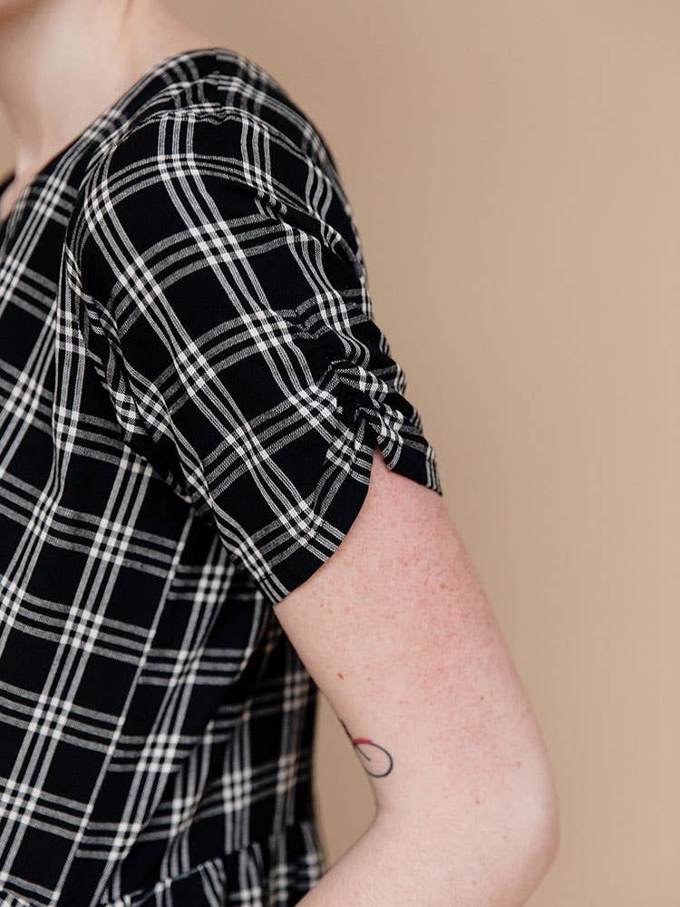 Kavita Dress Black Plaid