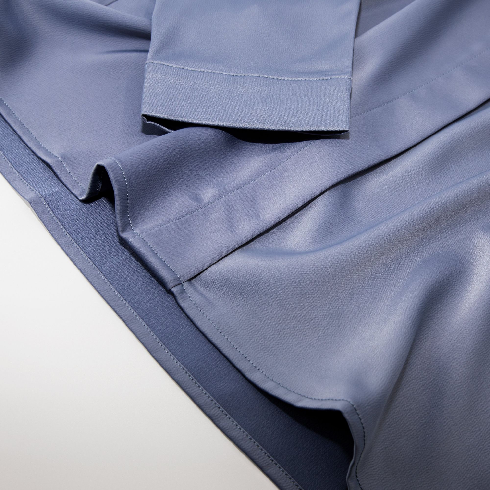 Leez Women Satin Shirt Blue