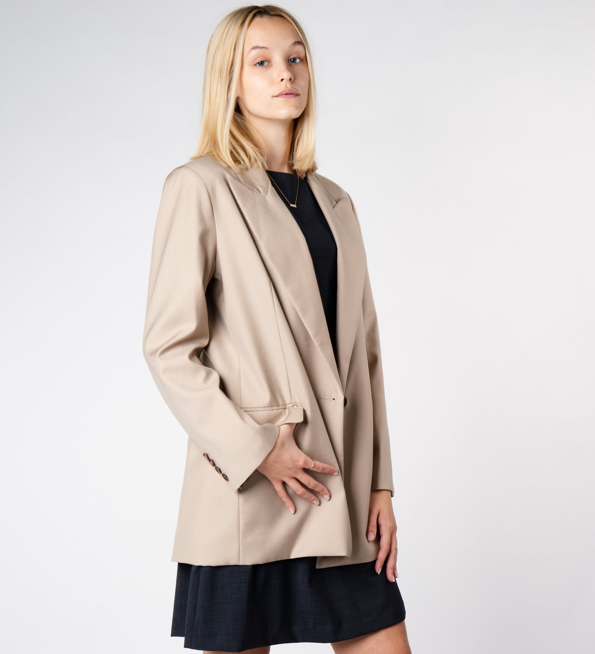 Wool Blazer Beige