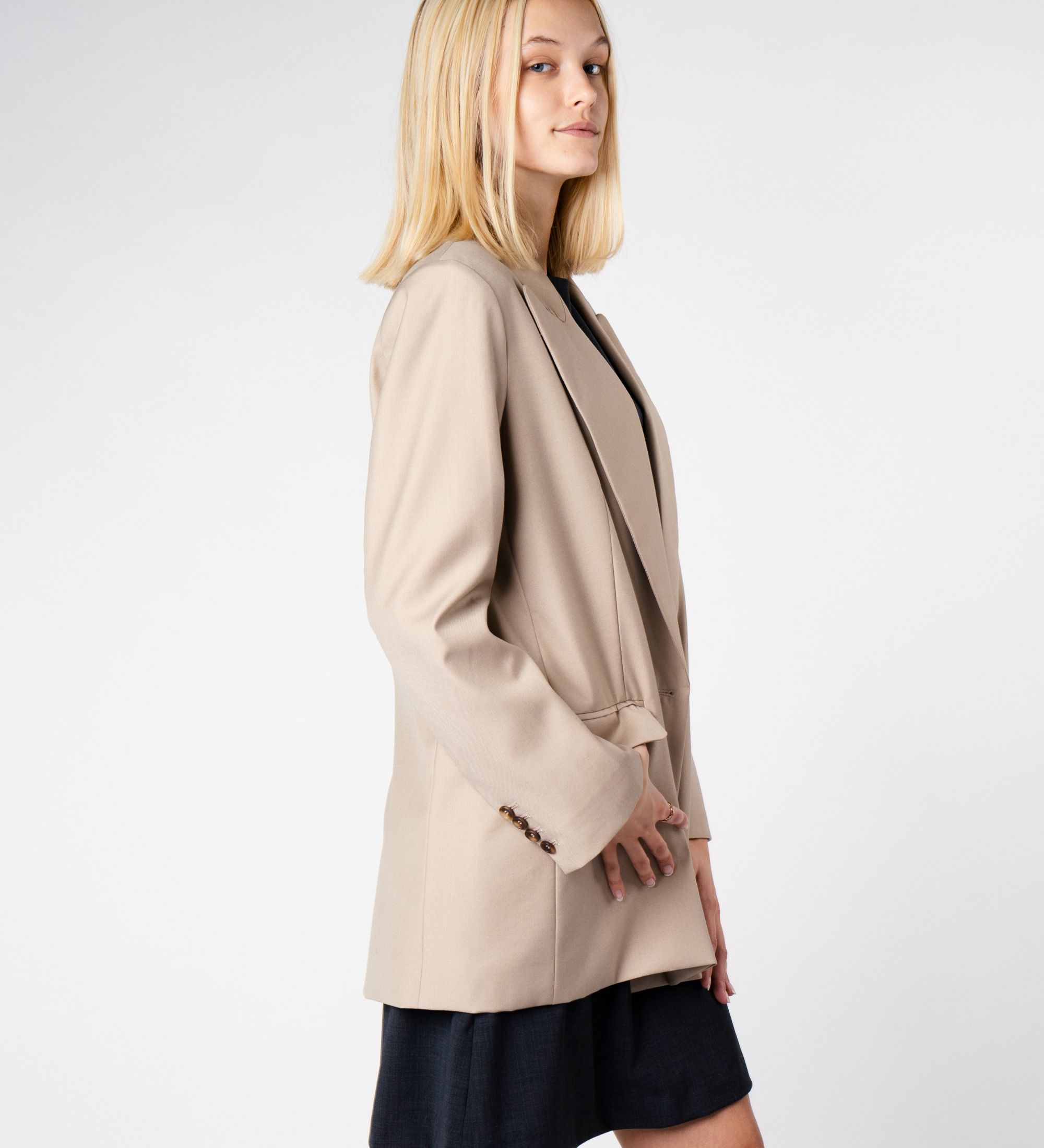 Wool Blazer Beige