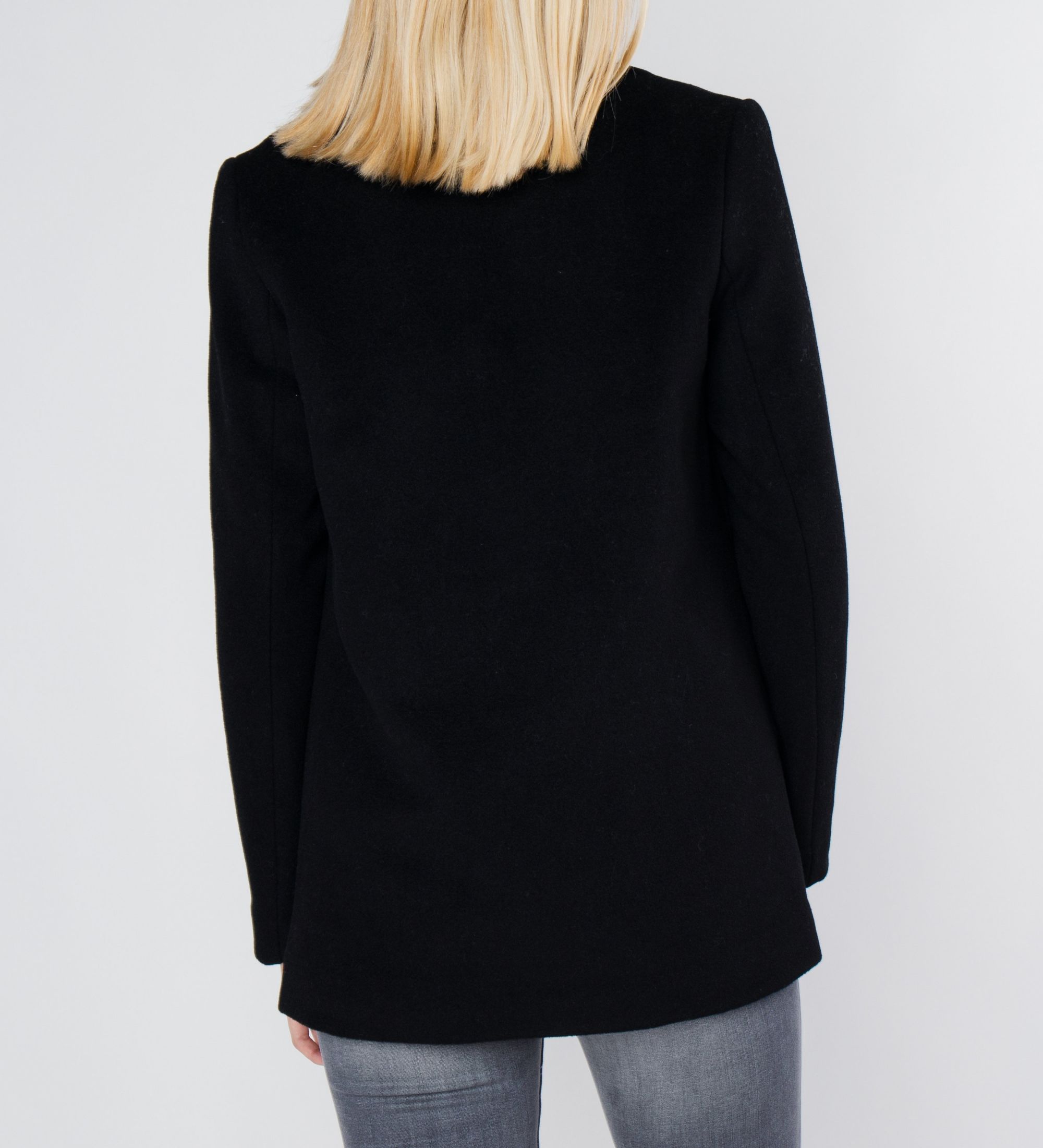 LEEZ Women Wool Blazer Black