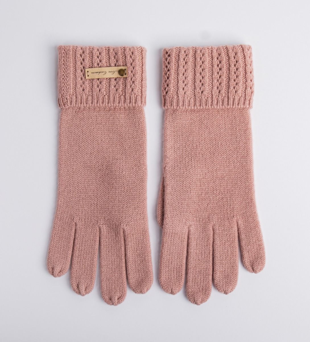 LEEZ Women Cashmere Folded Cuffs Knit Gloves - 4 Pack