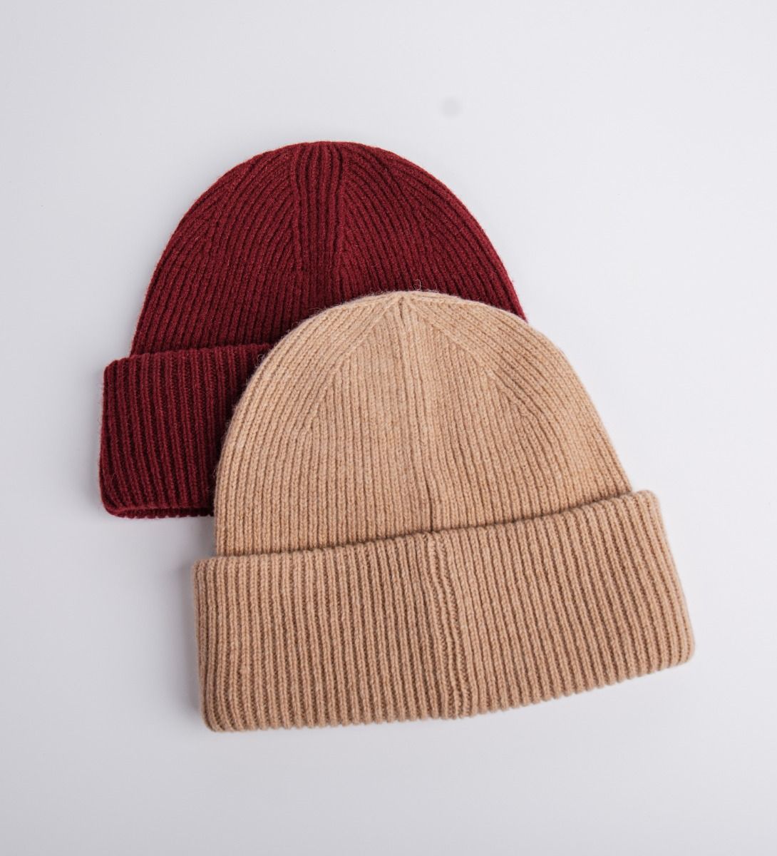 LEEZ Women Wool Knit Striped Beanie - 4 Pack