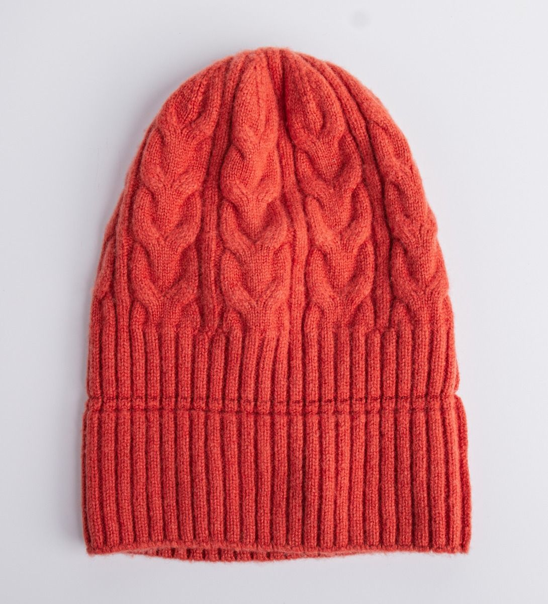 LEEZ Women Wool Chunk Twist Knit Beanie