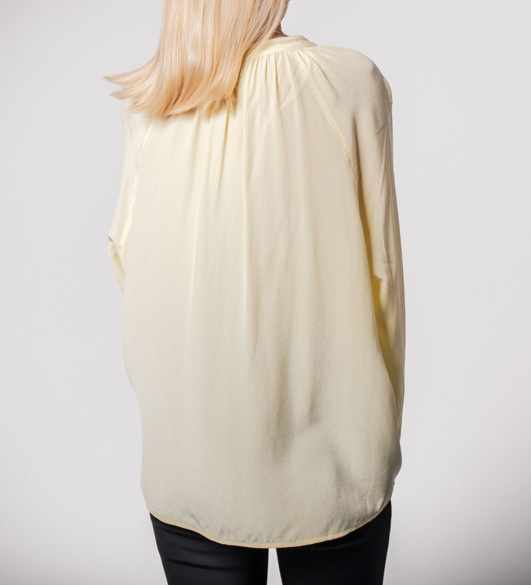 Mulberry Silk Blouse Yellow
