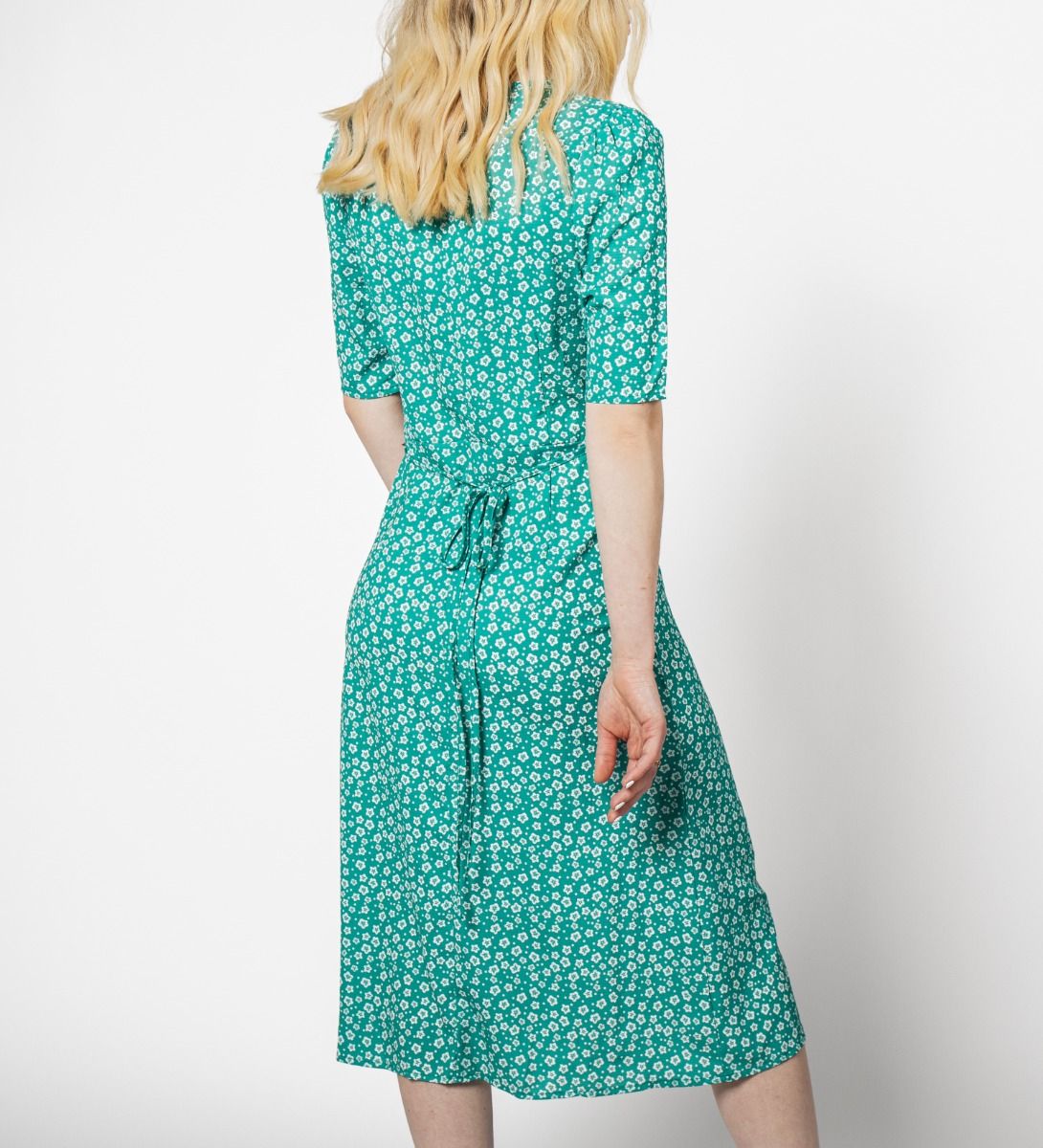 Floral Print Dress Green