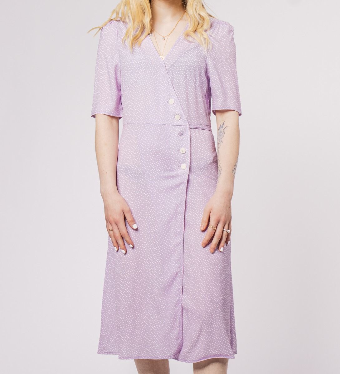 Floral Print Dress Lavender