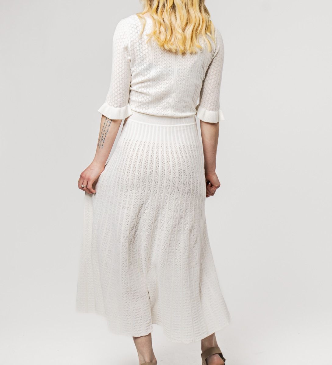 Knit Dress White