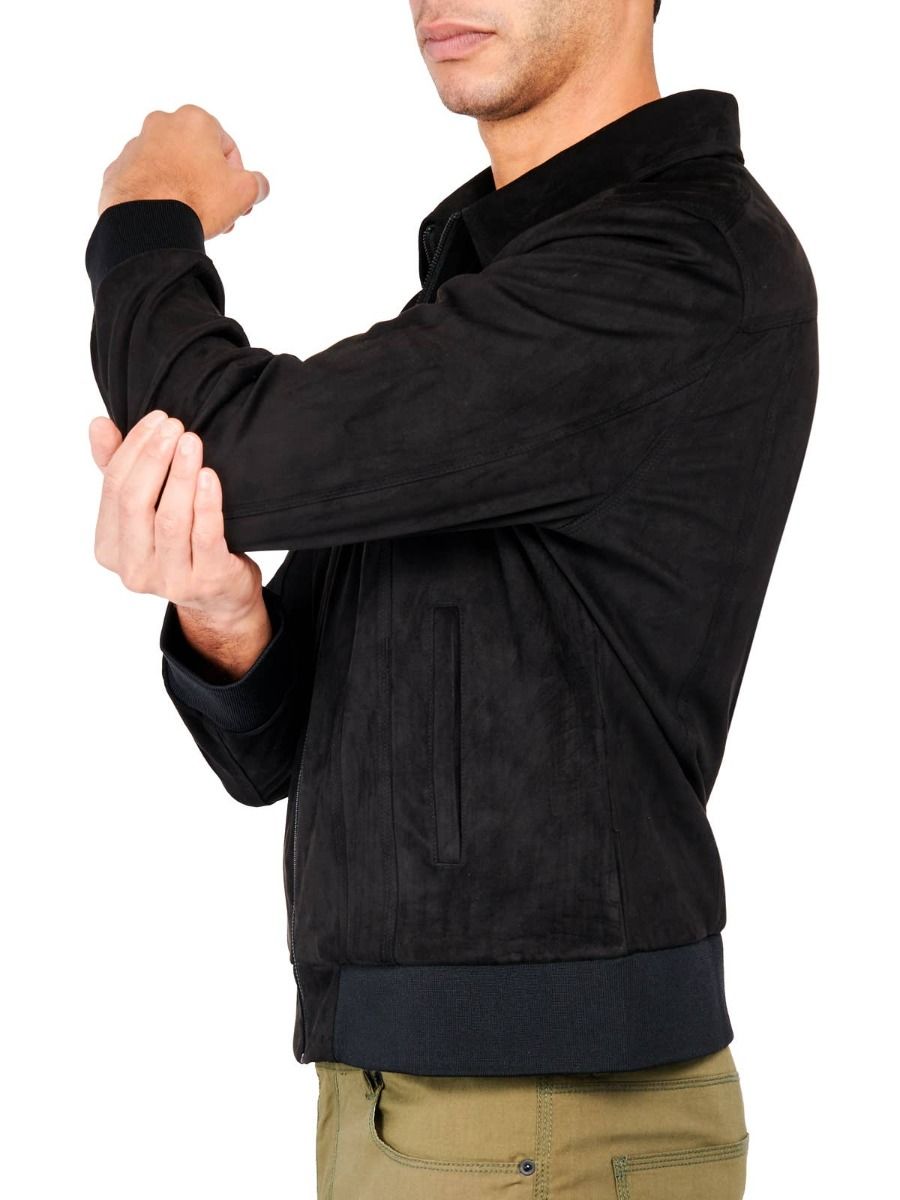 Reign Trucker Bomber Jacket - Black