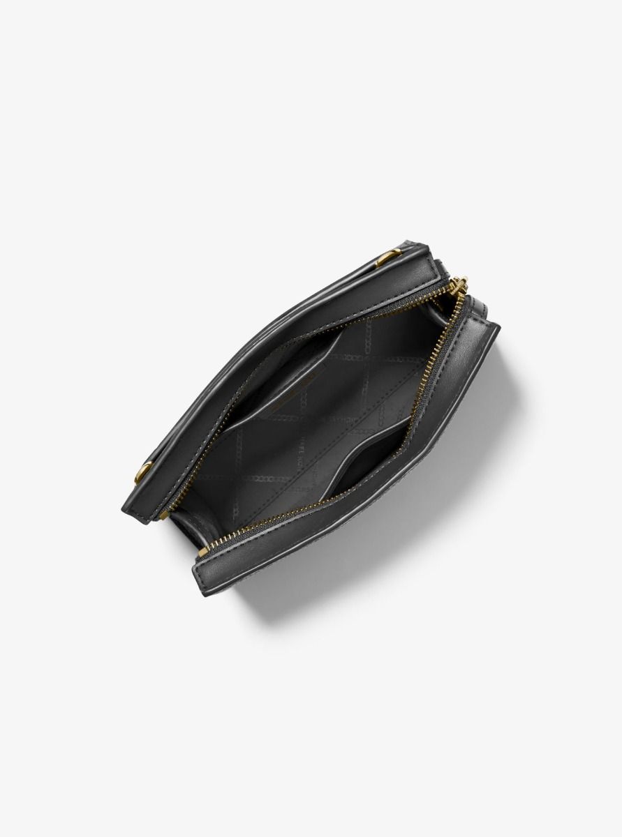 Valerie Medium Pebbled Leather Crossbody Bag