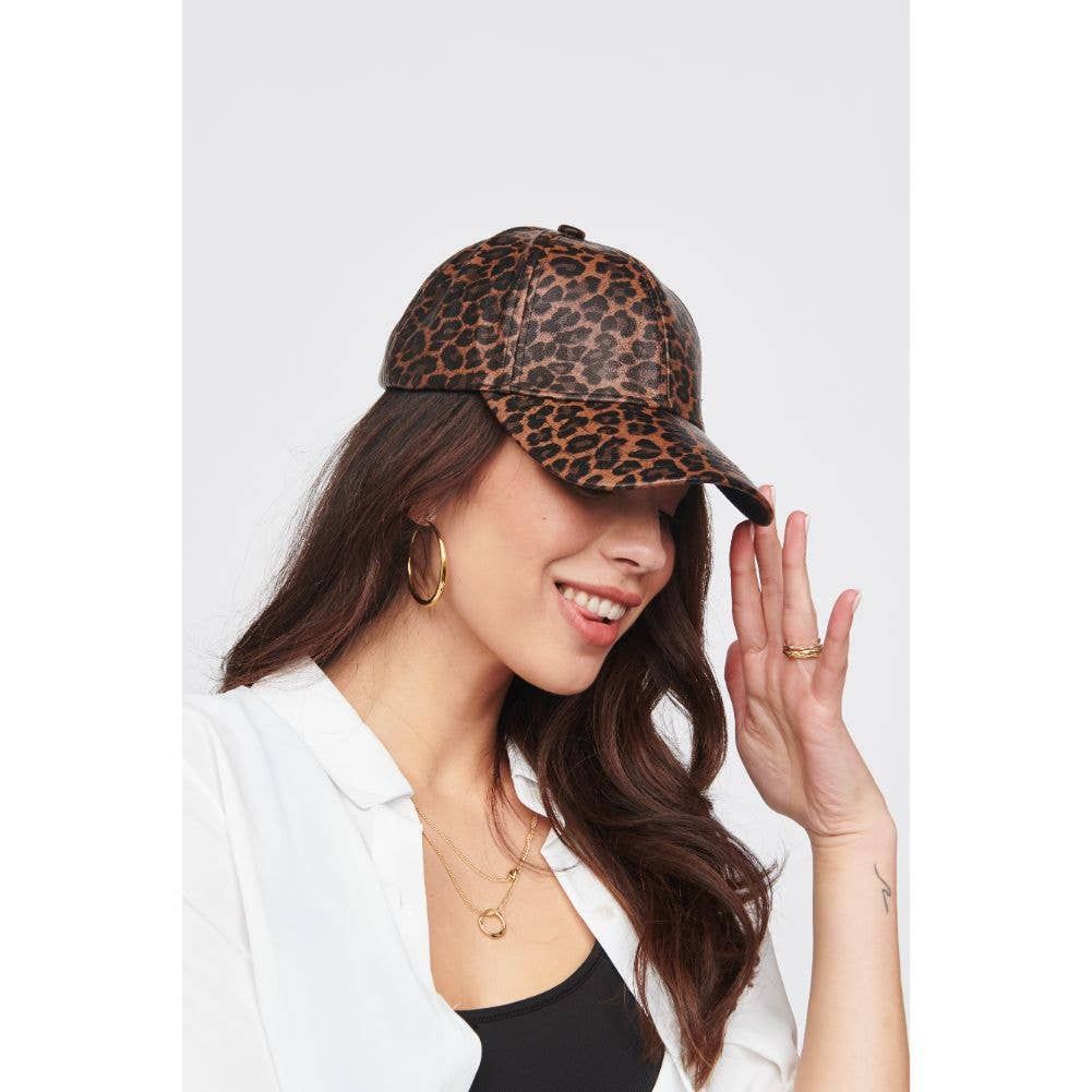 Vegan Leather Baseball Hat