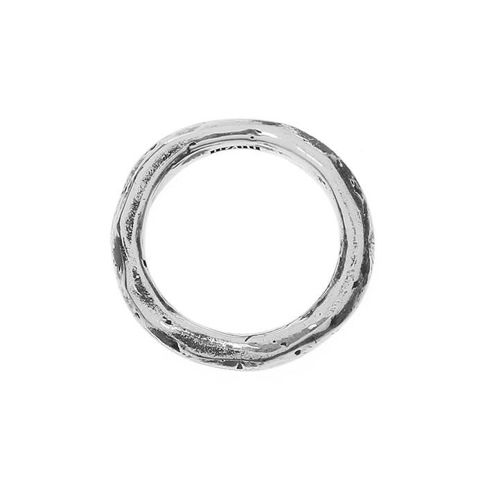 24/7 silver rough ring