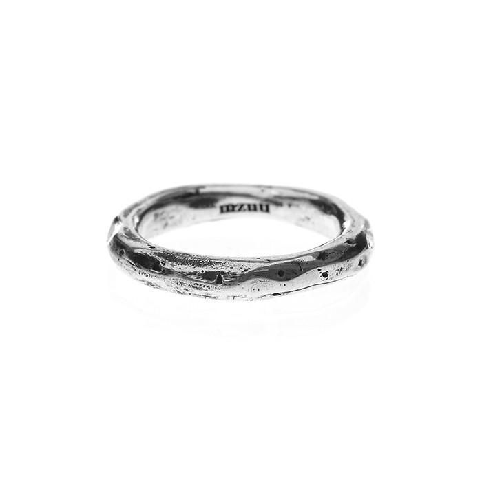 24/7 silver rough ring