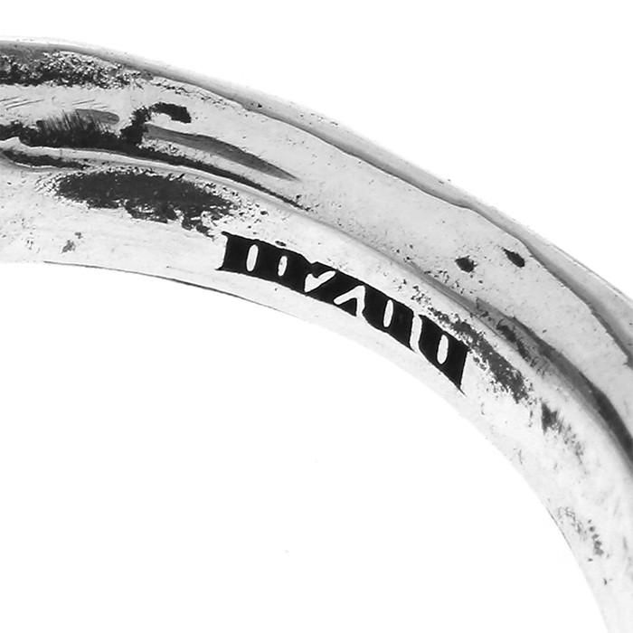 24/7 silver rough ring