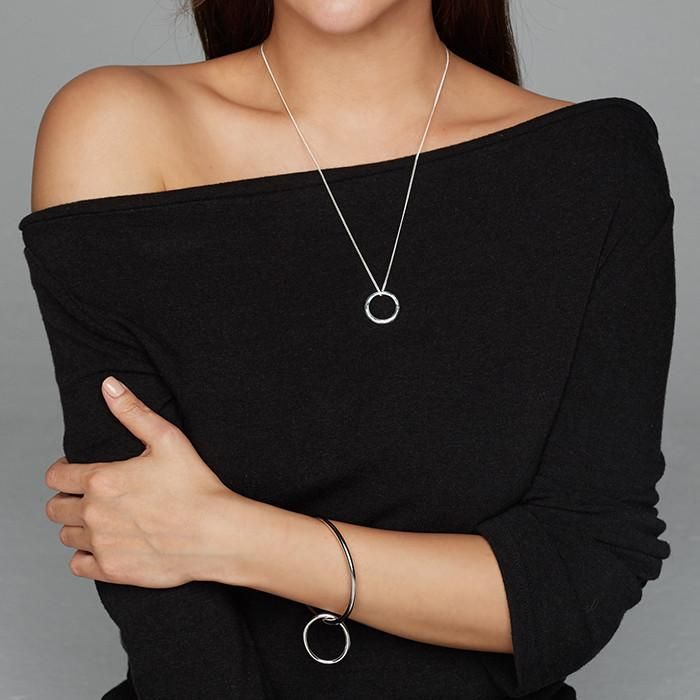 24/7 silver rough ring