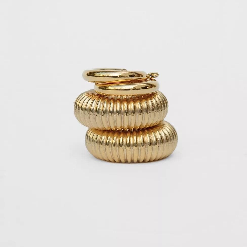 Ellie Vail - Coria Textured Hoop Earring