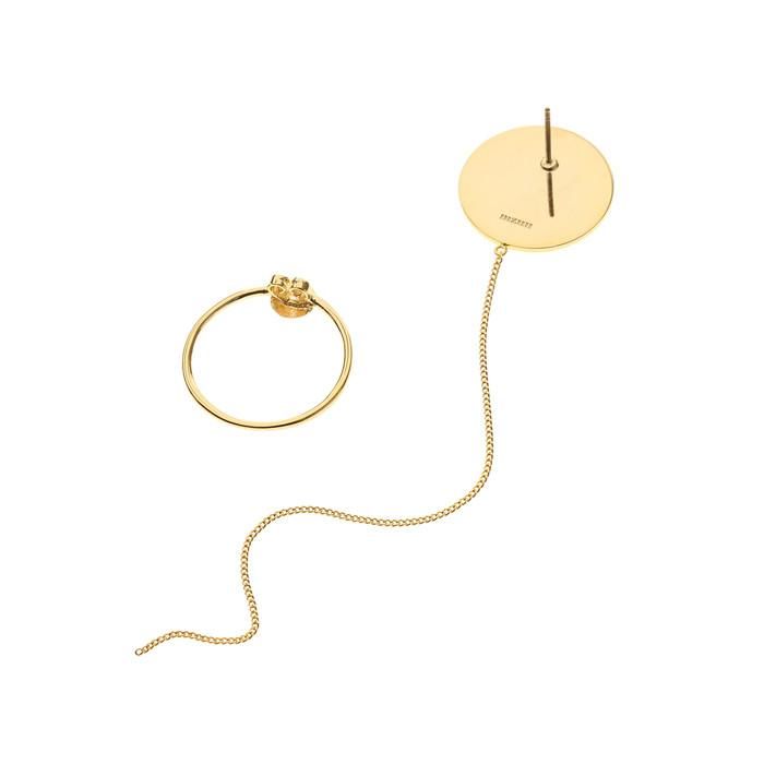 24/7 Circle and Hoop Drop Single Earring