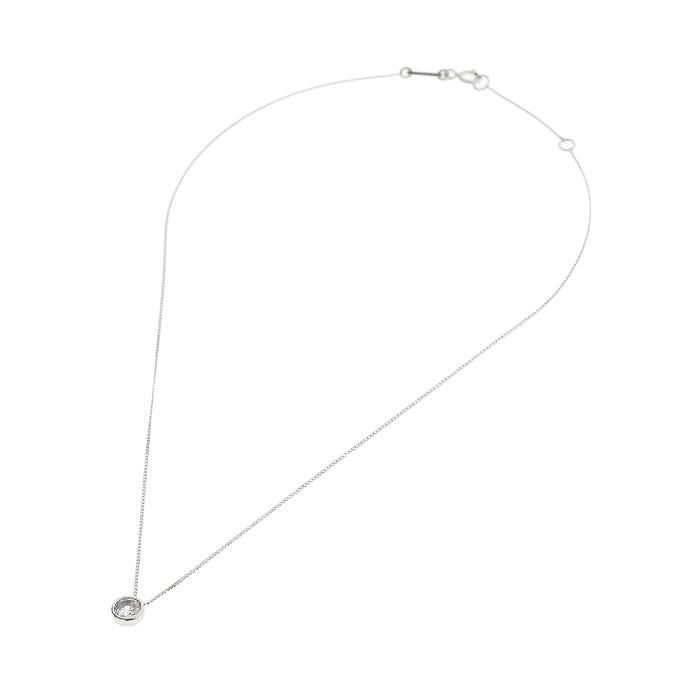 24/7 silver crystal necklace