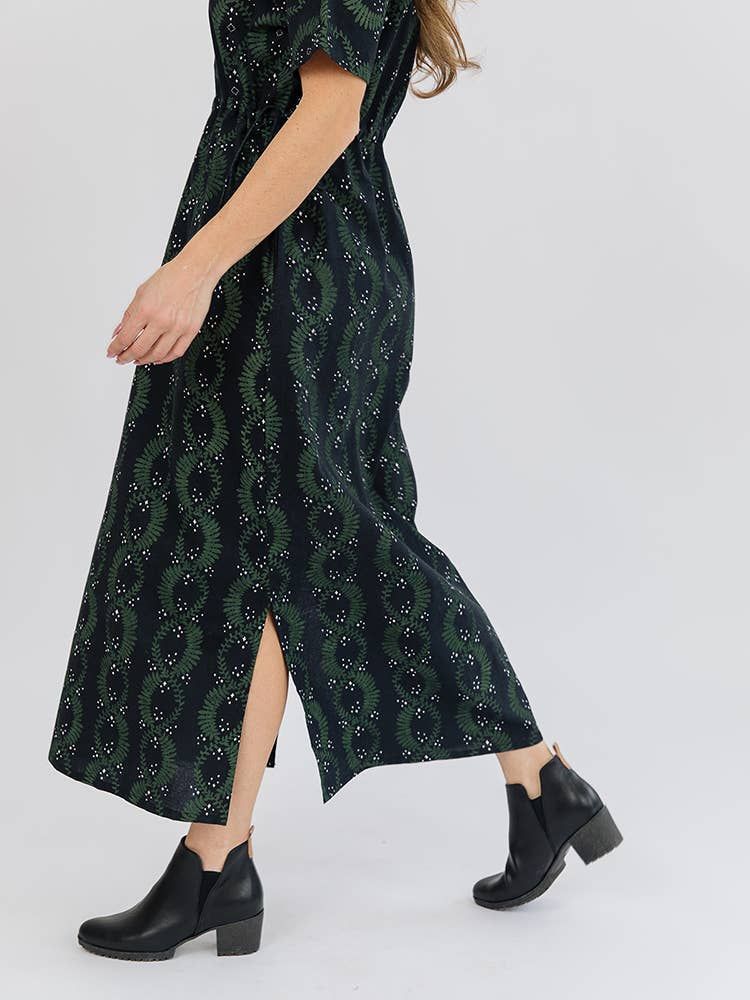 Aimee Maxi Dress Vine Twist Forest