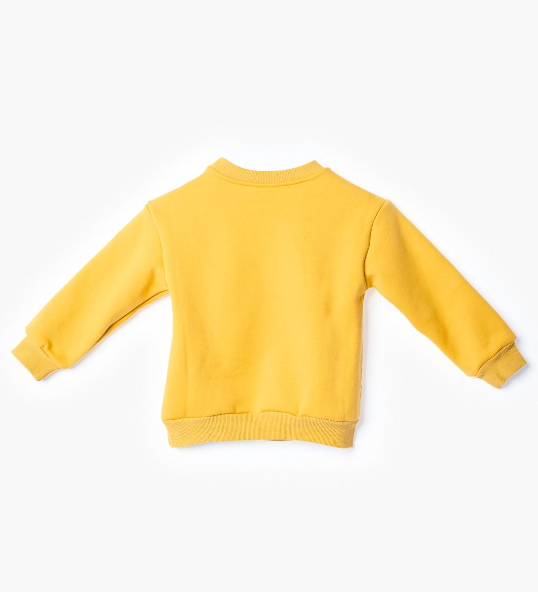 LEEZ Kids Round Neck Fleece Sweatshirt With Bear Doll Decoration Blue