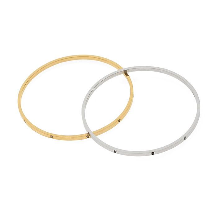 24/7 double texture crystal bangle