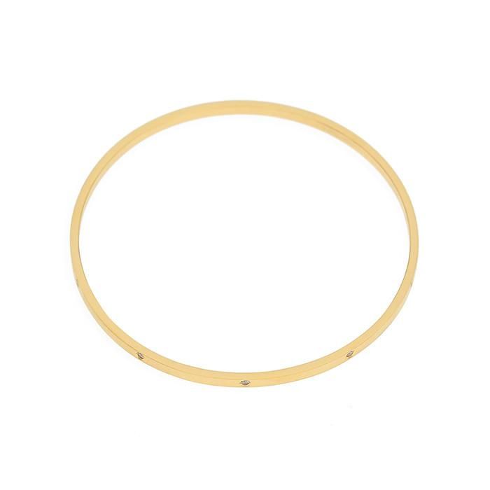 24/7 double texture crystal bangle