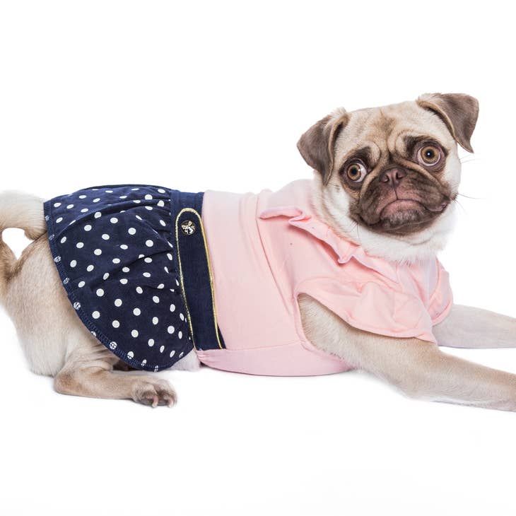 Nautical Dress Pink - Parisian Pet