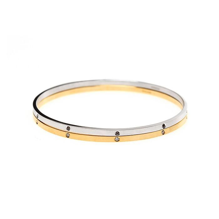 24/7 double texture crystal bangle