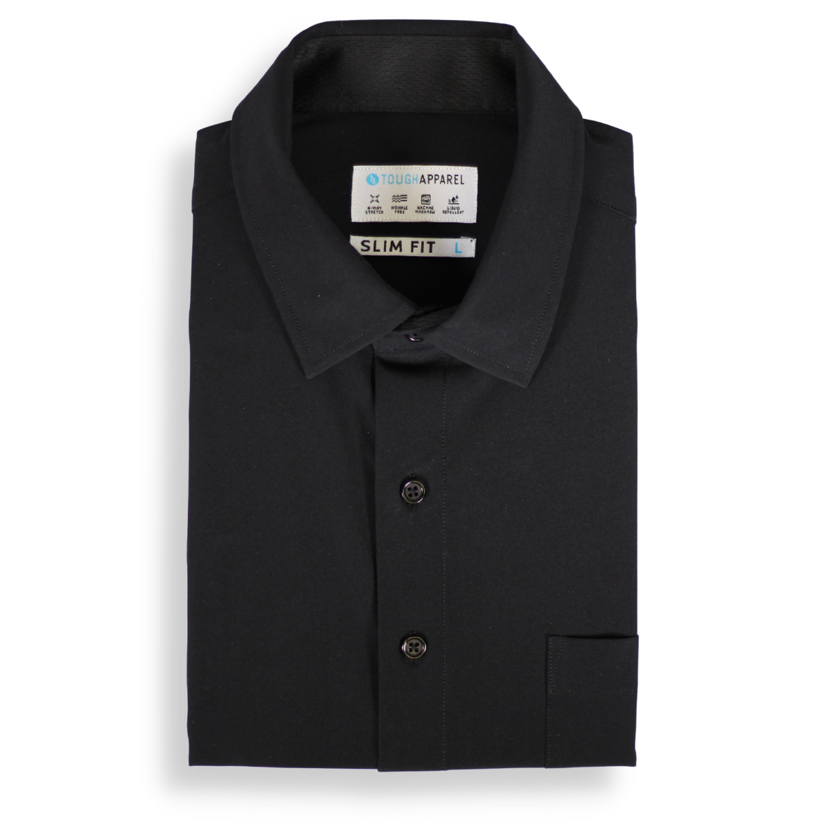 Black Hustle Dress Shirt - Long Sleeve
