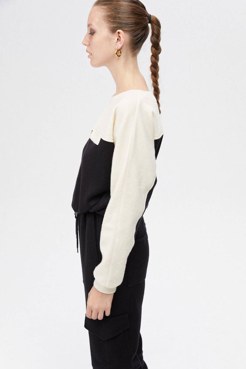 Contrast Sweatshirt - Black