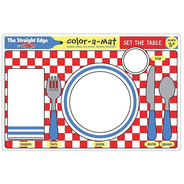 Melissa & Doug - Set the Table Color-A-Mat