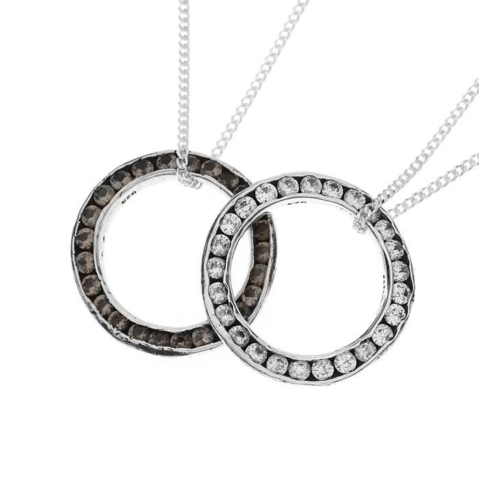 24/7 silver rough crystal ring