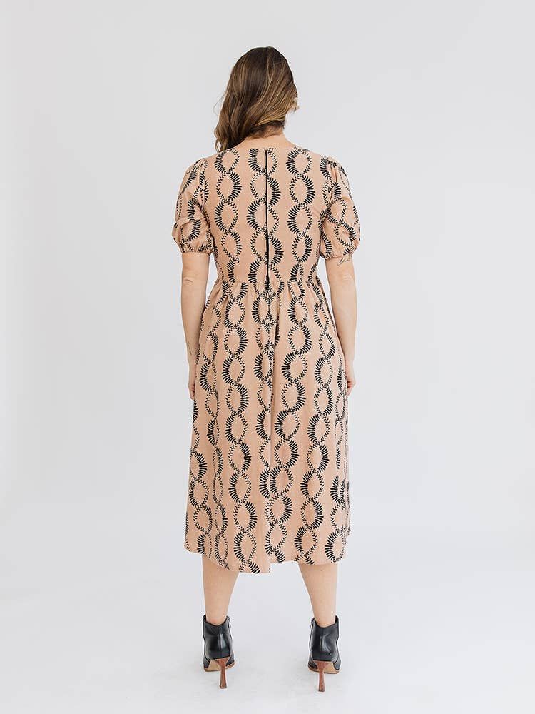 Sydney Midi Dress Vine Twist Sand