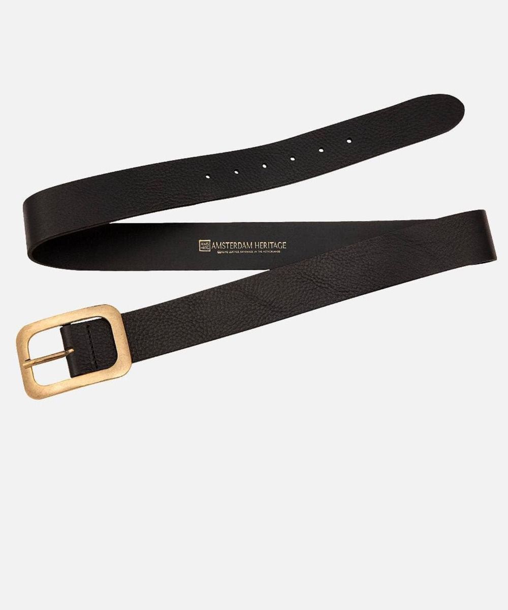 Statement Buckle Classic Leather Belt - 40037 Jodi