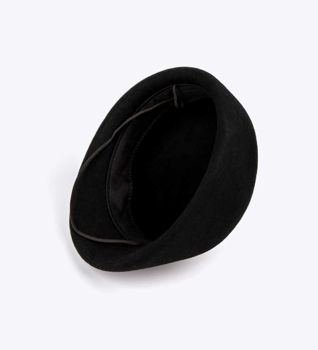 LEEZ Girls Wool Beret Black