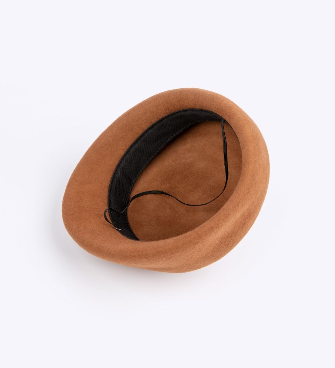 LEEZ Girls Wool Beret Brown