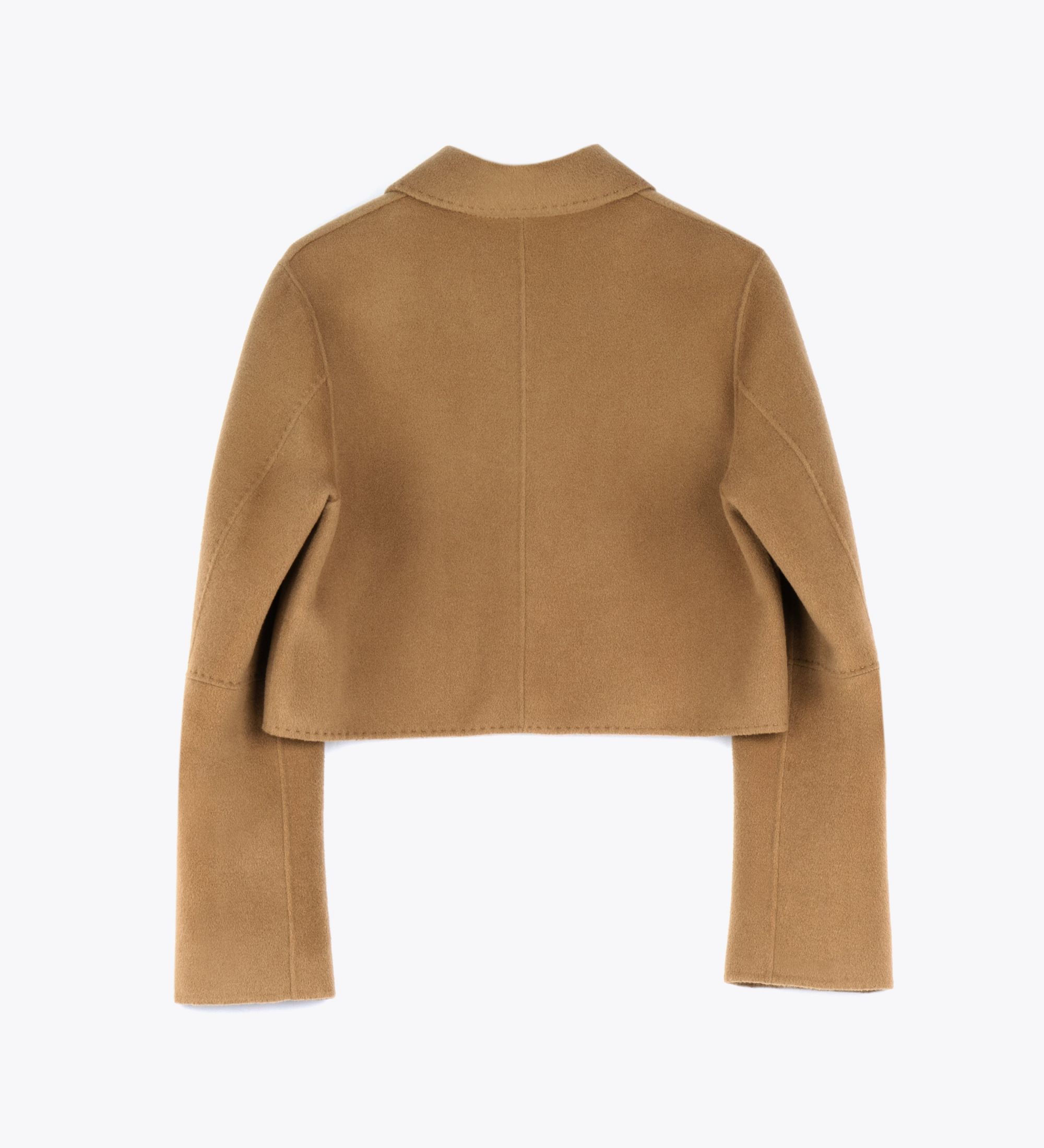 LEEZ Women Wool Short Coat - Camel