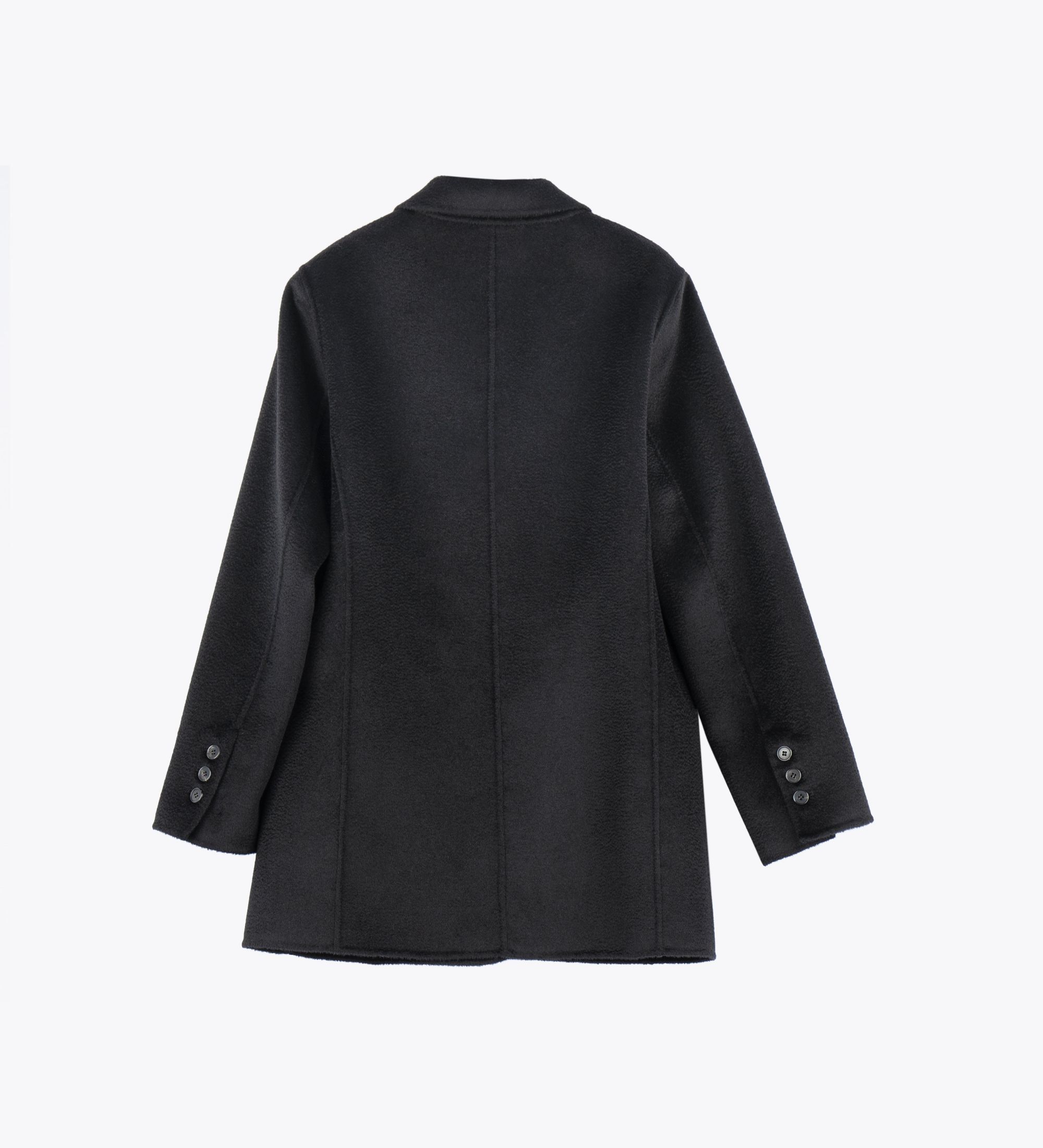 LEEZ Women One-Button Wool Blazer - Black