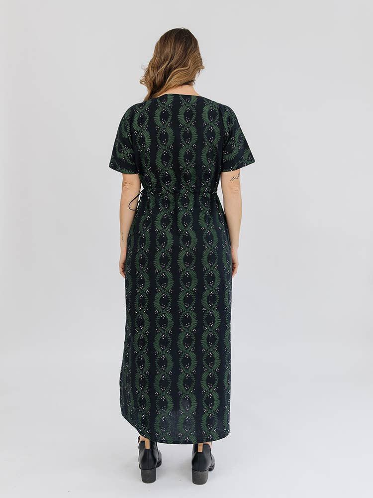 Aimee Maxi Dress Vine Twist Forest