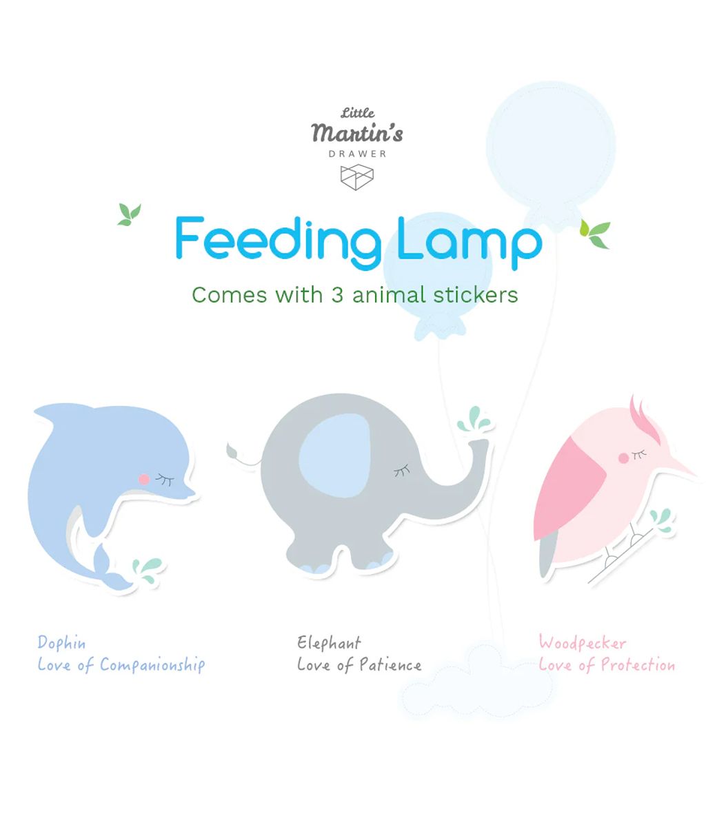 Baby Breastfeeding Night Light by Little Martin - Blue/Pink