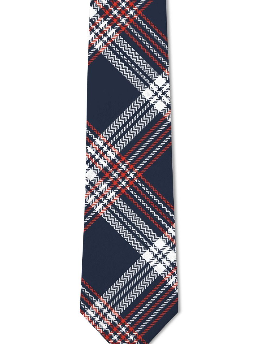 Paul - Red & Blue Flannel Tie